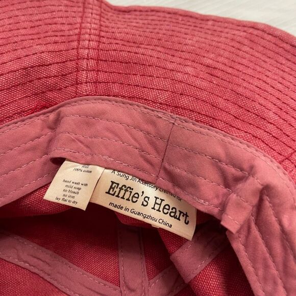Effie’s Heart Washed Rose Hat Rare One Of A Kind - Picture 4 of 5